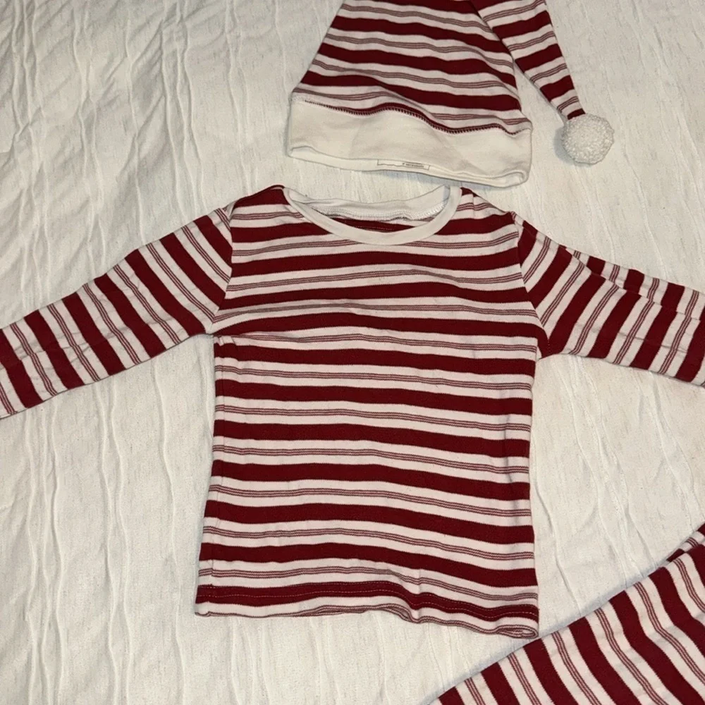 L’oved Baby striped 3 piece PJ set